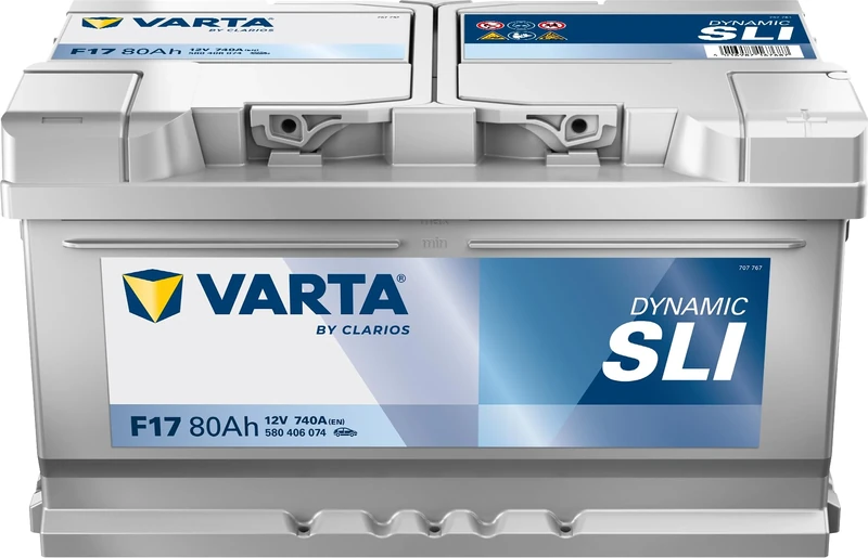 Varta F17 Blue Dynamic 58380 Car Battery, 12V, 80 Ah, 740 A