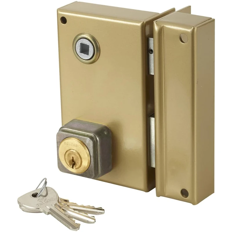 Bricard 1835 Vertical Wall Lock Foolscap 5 Pin Reversible Pull/Push 80 x 120 Golden Right