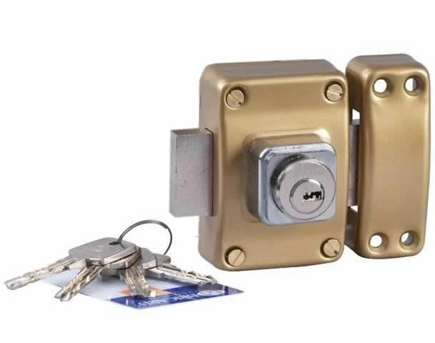 BRICARD 1938 Bar 2 Entrances Midrange Cylinder 45 mm Diameter 26 mm/Gold