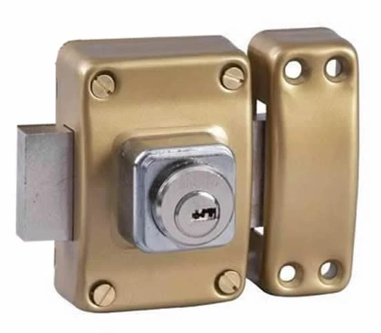 BRICARD 1967 Alpha Button Lock Cylinder, Gold, 1956