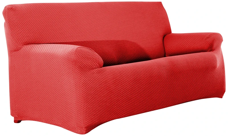 Eysa 3-Squares Sucre Sofa Cover, Orange - Image 1
