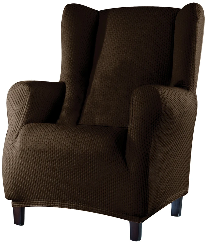 Eysa 1-Square Sucre Wing Chair Cover, Brown