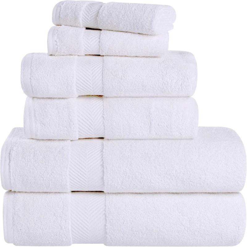 Home City , Towel Set, White - Towel