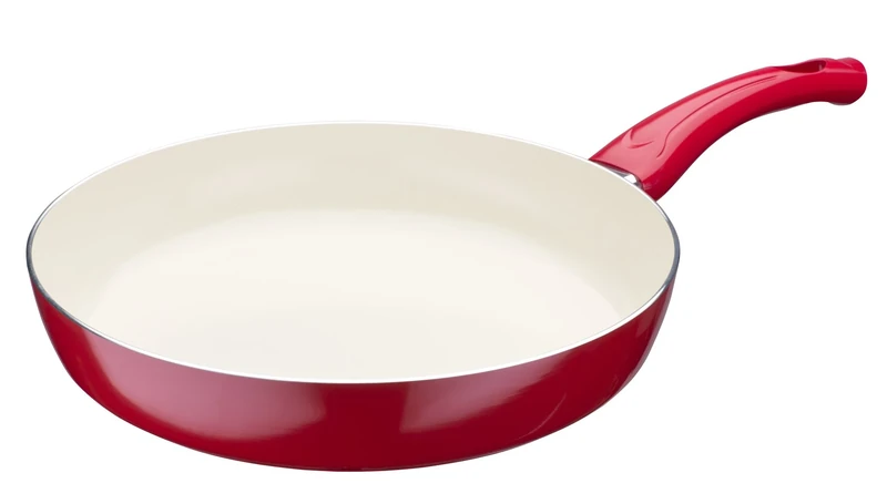 GSW Stahlwaren GmbH Aluminium Fry Pan, Red/Beige, 28 x 5.2 cm, 2.7 Litre