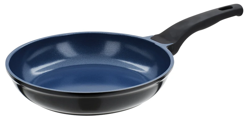 GSW Stahlwaren GmbH Cast Aluminium Fry Pan, 24 x 5 cm, 1.8 L, Blue/Black, 30 x 24 x 5 cm