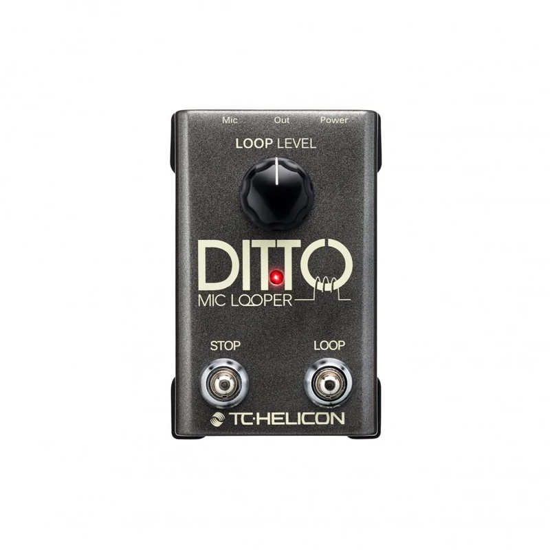 TC Helicon DITTO MIC LOOPER Easy to Use Two-Button Looper Pedal for Vocals and Acoustic Instruments