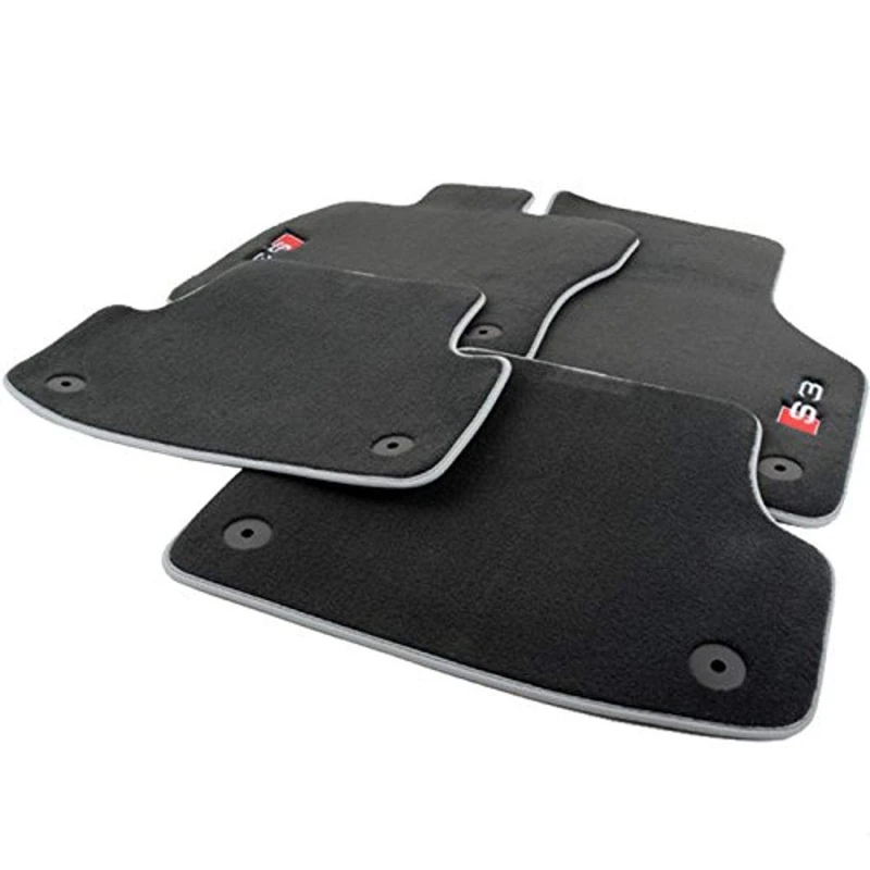 Genuine Audi 8V5061270MNO Premium Textile Floor Mat, (Set of 4)