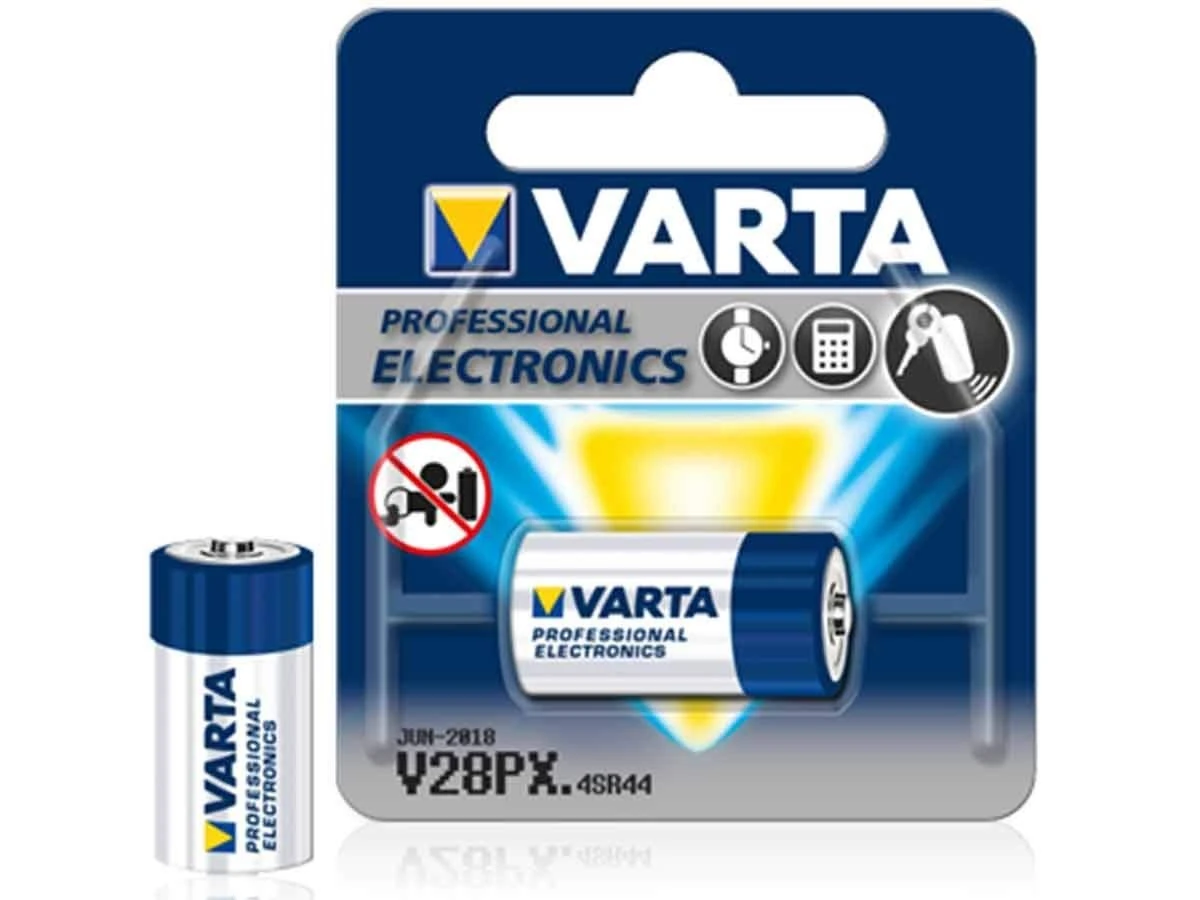 VARTA Batteries Electronics V28PX/4SR44 silver battery 1-pack, Battery in original blister pack of 1