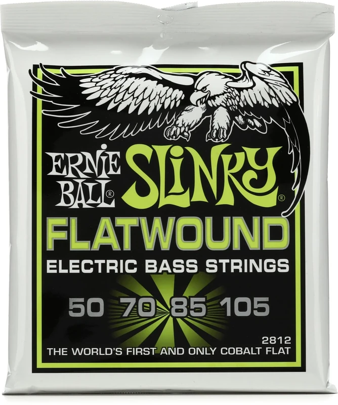 Ernie Ball Regular Slinky Flatwound Electric Bass Strings - 50-105 Gauge