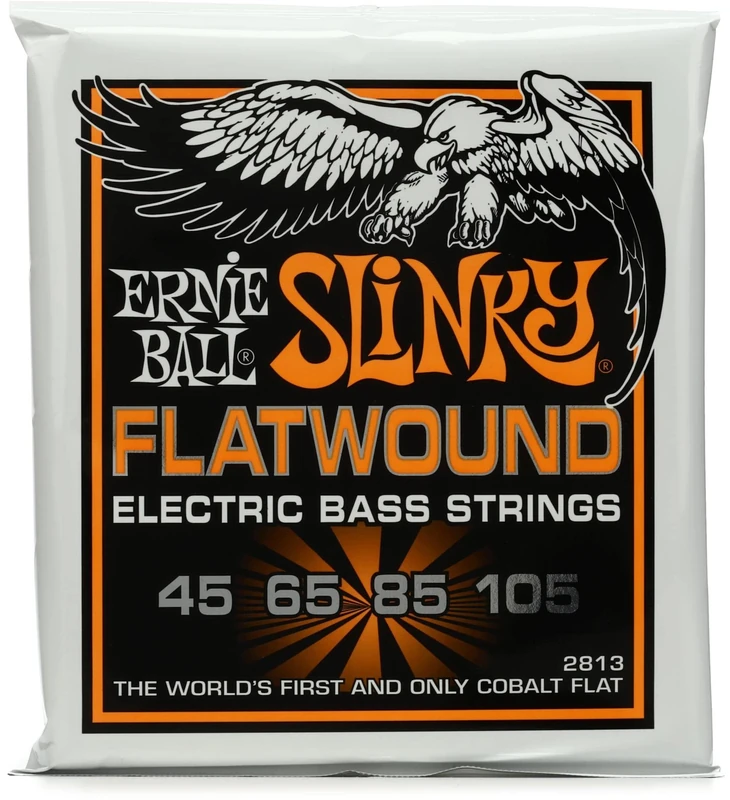 Ernie Ball Hybrid Slinky Flatwound Electric Bass Strings - 45-105 Gauge