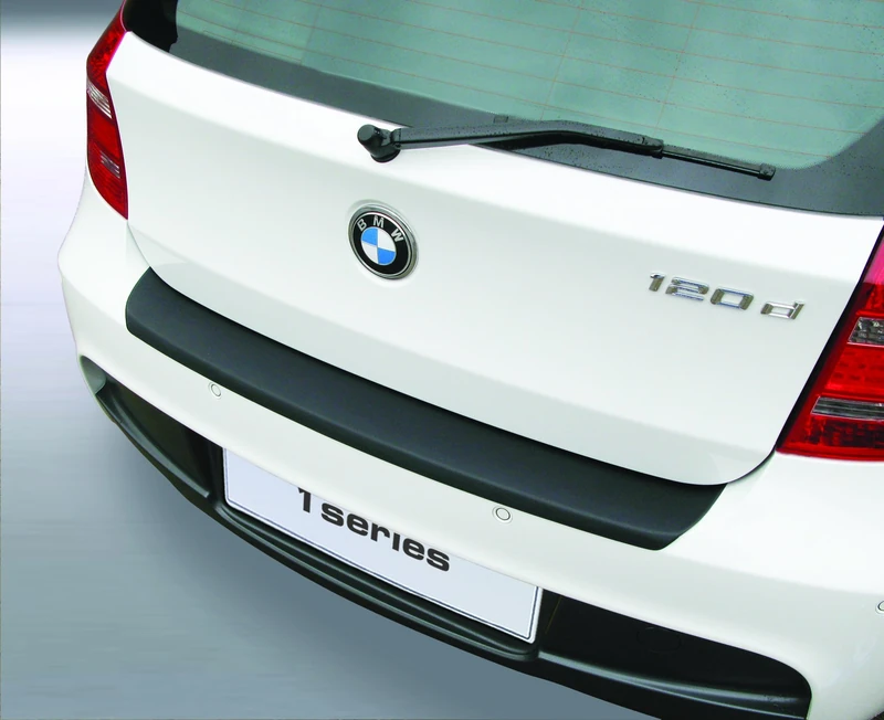 RGM ABS Rear bumper protector compatible with BMW 1-Series E87 3/5 doors M-Bumper 2004-2011 Silver