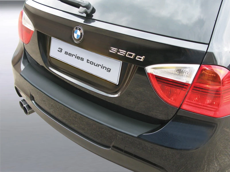 RGM ABS Rear bumper protector compatible with BMW 3-Series E91 Touring M-Bumper 2005-2012 Silver