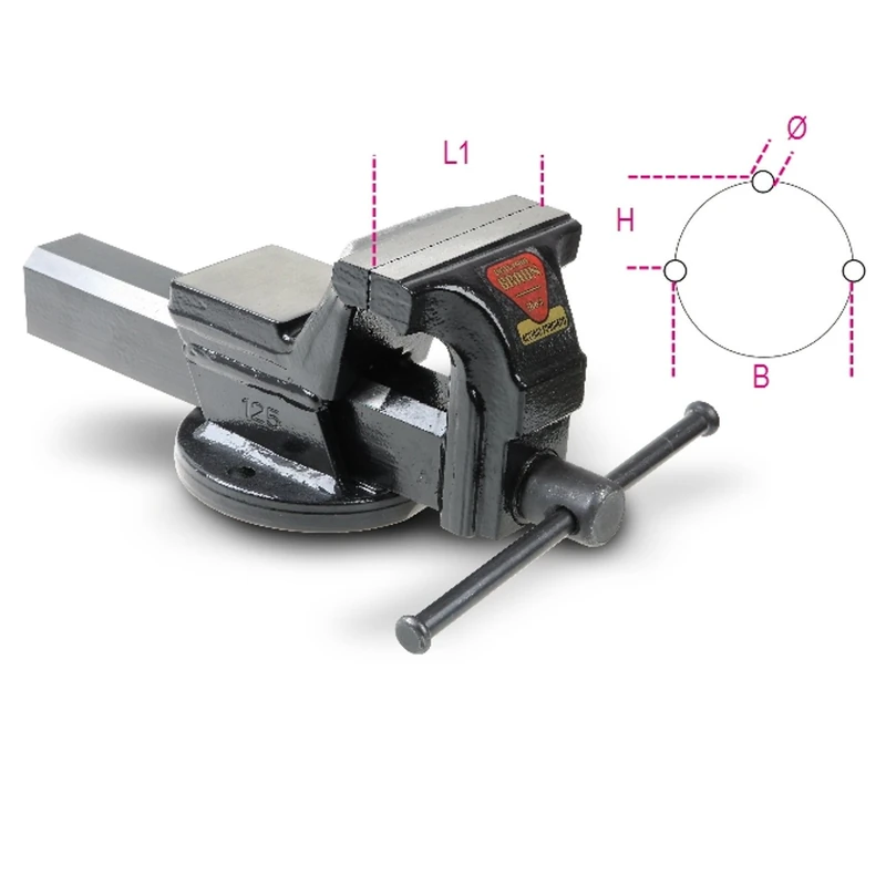 Beta 15990175 Model 1599 F175 Parallel Bench Vice, 175mm