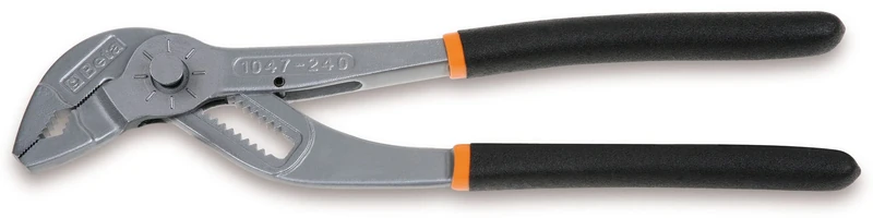 Beta 10470180 Model 1047 Slip Joint Pliers, Push Button Alignment, 180mm