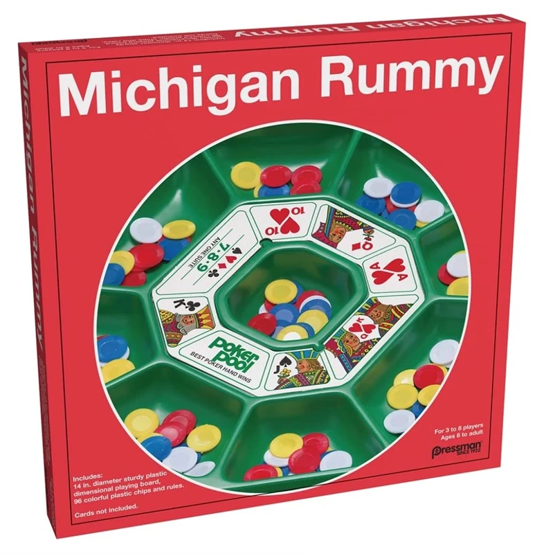 Pressman Michigan Rummy Classic Card Game for All Ages