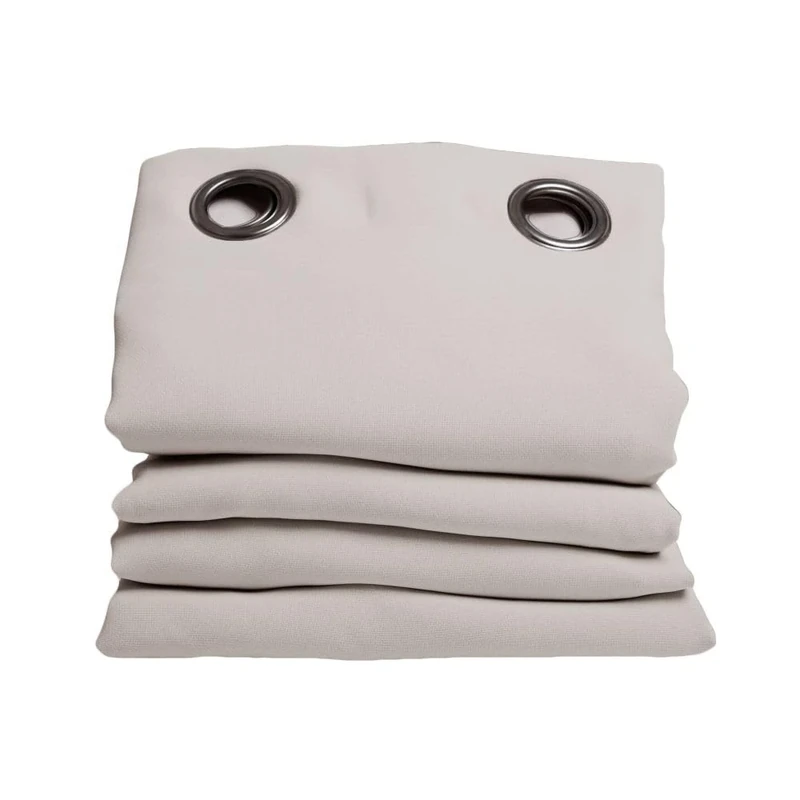 Moondream HM6902047 Noise insulation/Blackout/Thermal Cotton Curtain, Pebble, 140cm x 260 cm