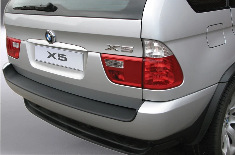 RGM ABS Rear bumper protector compatible with BMW X5 2000-2007 Silver