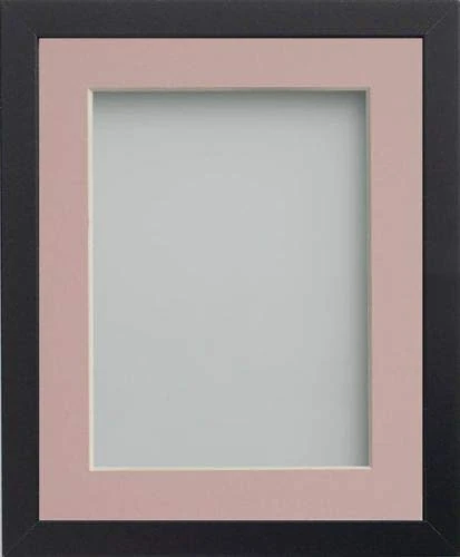 Frame Company Allington Black 20x16 Frame with Pink Mount for A3
