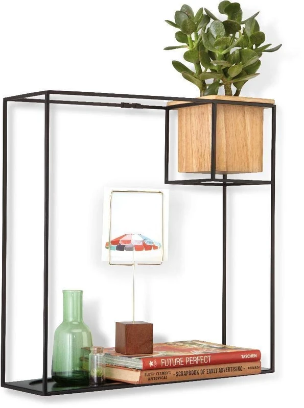 Umbra Large Cubist Shelf, Black - Image 1