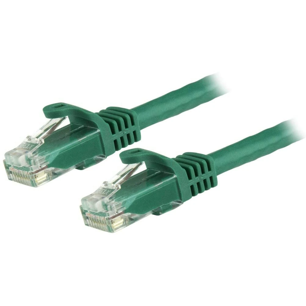 StarTech.com 3m CAT6 Ethernet Cable - Green CAT 6 Gigabit Ethernet Wire -650MHz 100W PoE++ RJ45 UTP Category 6 Network/Patch Cord Snagless w/Strain Relief Fluke Tested UL/TIA Certified (N6PATC3MGN)