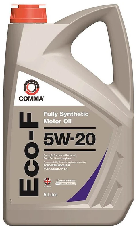 COSAN LUBRICANTS Comma ECF5L Eco-F 5W20 Fully Synthetic Engine Oil, 5 Liter - Image 1