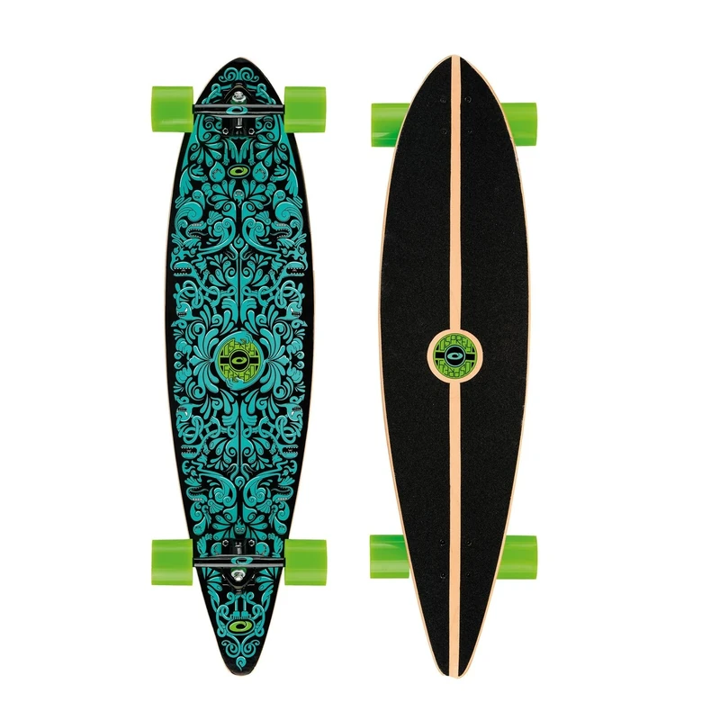 Osprey | Pintail Longboard, 40inch, Complete Skateboard, 7-Ply Canadian Maple, For Kids Adults and Beginners, Spectrum, Multiple Colours, Blue
