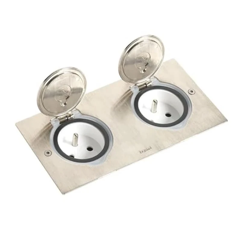 Legrand Floor Boxes – Floor Box 2 Modules + 2 Modules IP44 Stainless