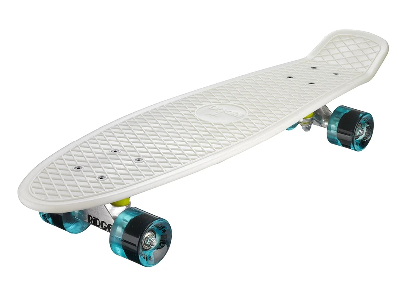 Ridge Skateboards Unisex's Dark Nickel Cruiser, Glow/Clear Blue, 27 Inch, 799872520