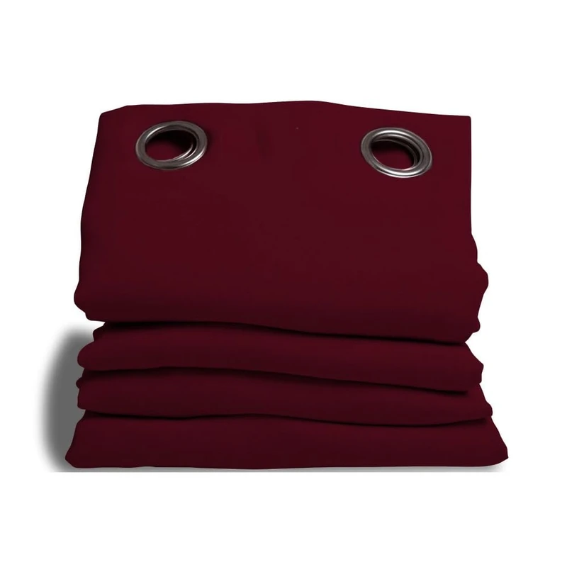 moondream HM6902047 Noise insulation/Blackout/Thermal Curtain 145 x 260 cm Cotton, Cotton, garnet, 260x145 cm
