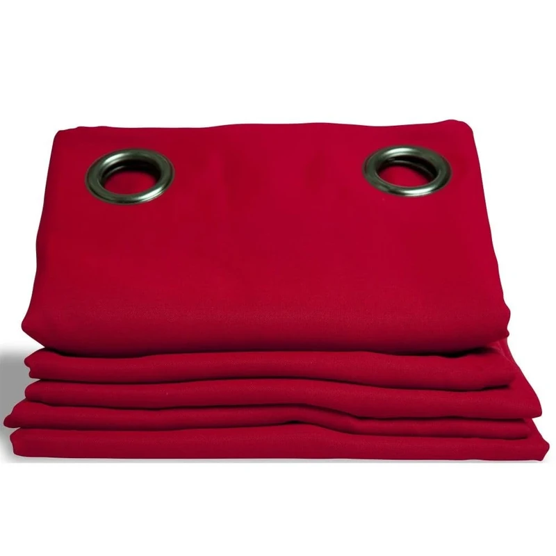 moondream HM6902047 Noise insulation/Blackout/Thermal Curtain 145 x 260 cm Cotton, Cotton, red, 40cm x 27cm x 13cm