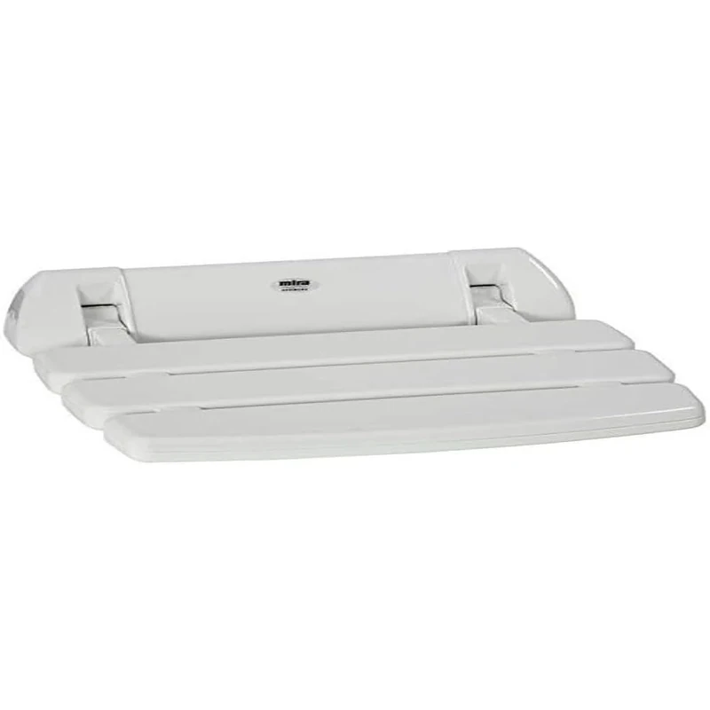 Mira Showers Shower seat Wall Mounted folding Shower seat Shower Accessory White 2.1536.128
