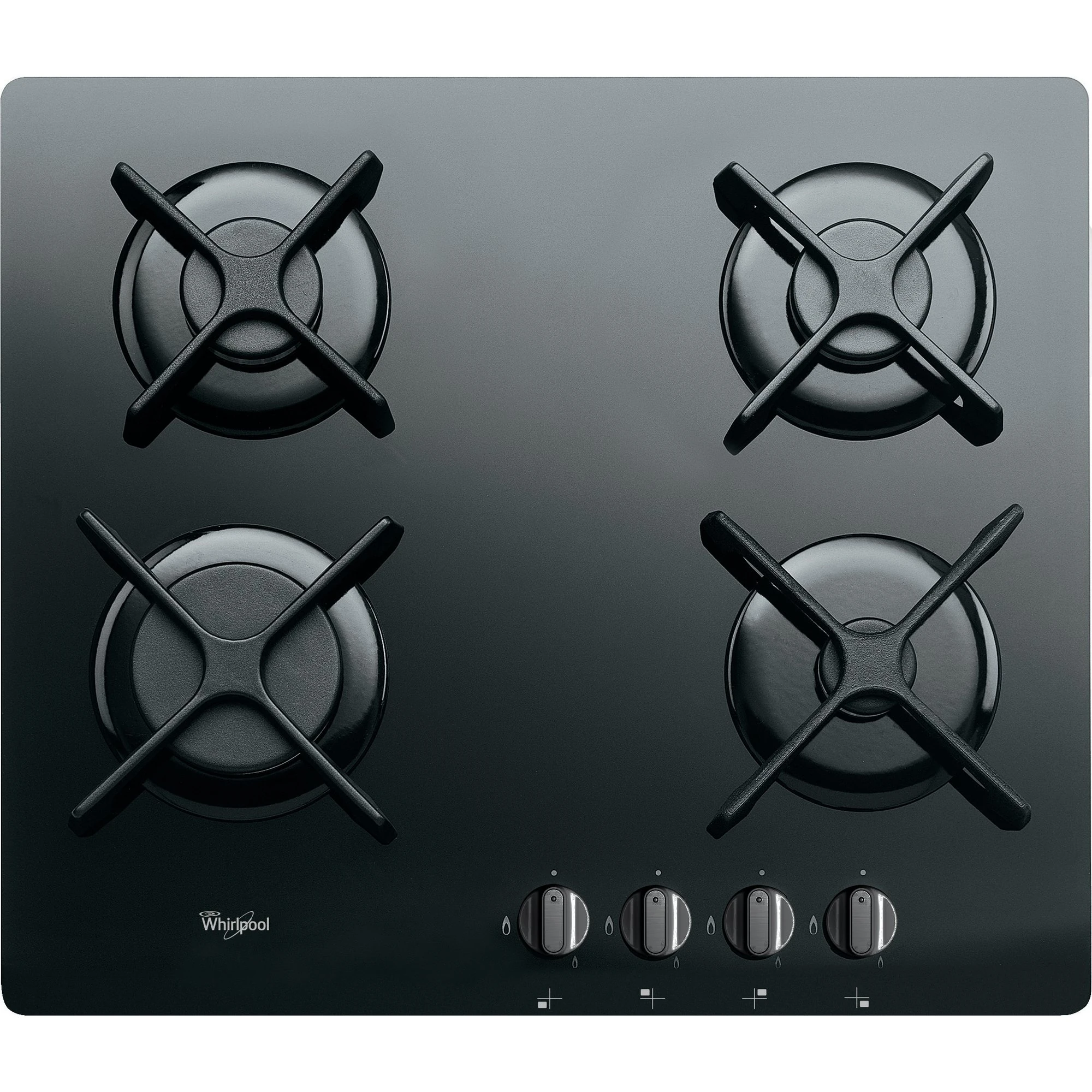 WHIRLPOOL AKT 6400 NB 4 Burner Black Ceramic Glass Gas Hob