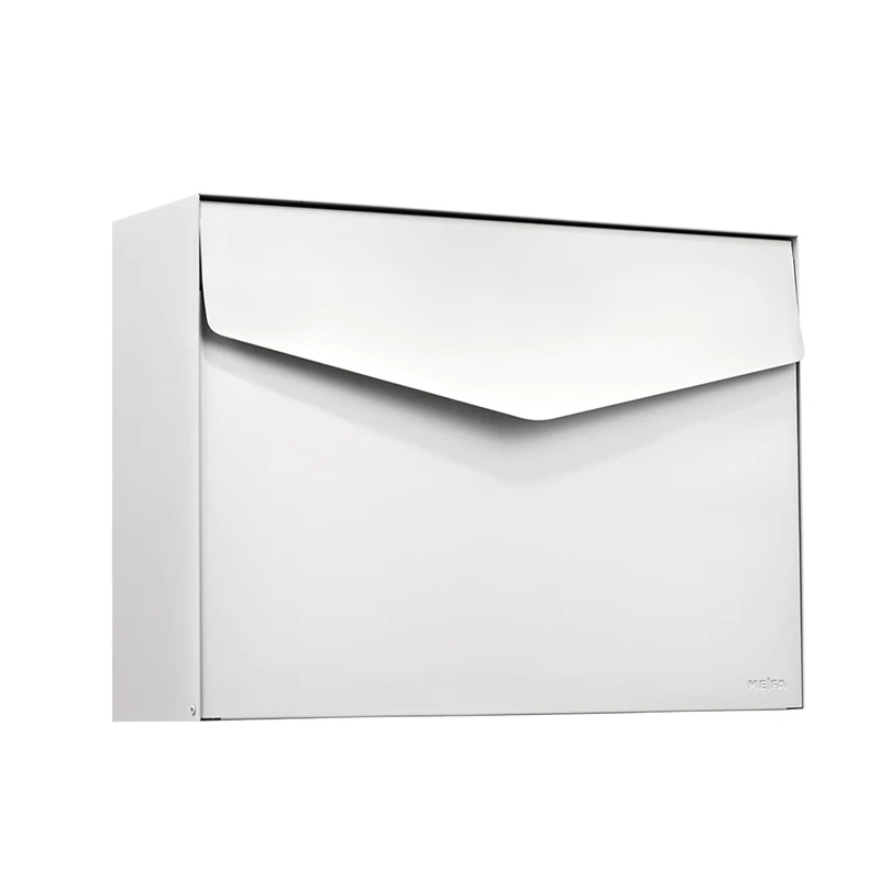 Renz MEFA 112020DE Letterbox 112 White Post Box with Security Lock 312 x 430 x 128 mm