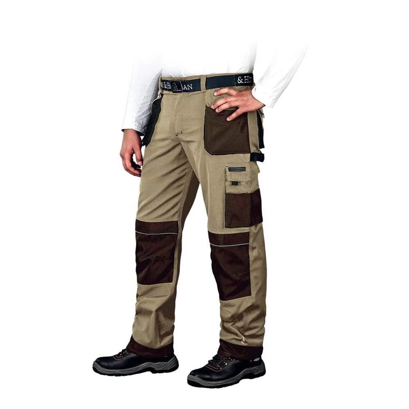 Leber&Hollman LH-FMN-T_BE348 Formen Protective Trousers, Beige-Brown-Black, 48 Size - Image 1