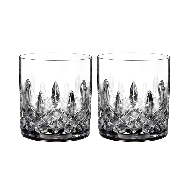 Waterford Lismore Connoisseur Collection 1058294 Tumbler Straight Side 7oz Pair, Non Lead Crystal