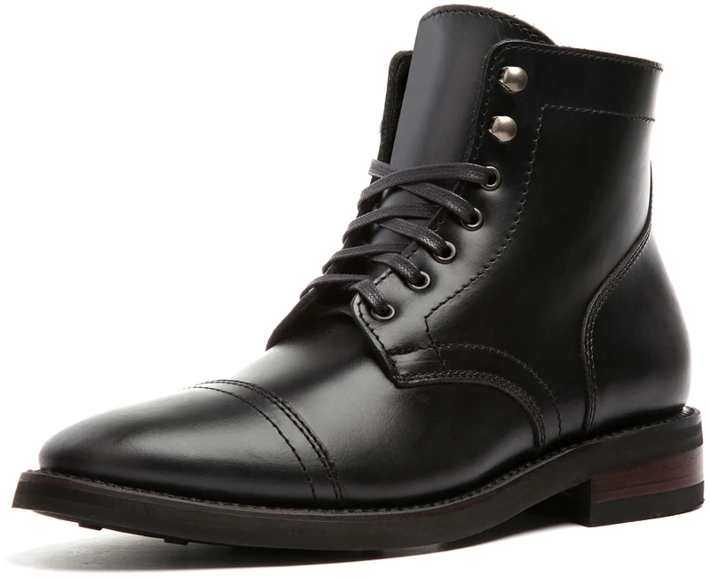 Thursday Men's Captain Cap Toe Lace-up Boot - Black