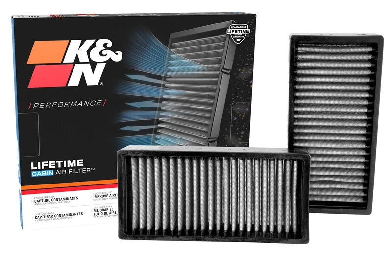 K&N Cabin Air Filter (2 pieces) compatible with Buick, Chevrolet, Oldsmobile, Pontiac (VF2046)