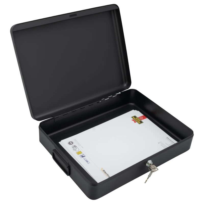 Sterling DB02 Deed Boxes, Black, 14.5"