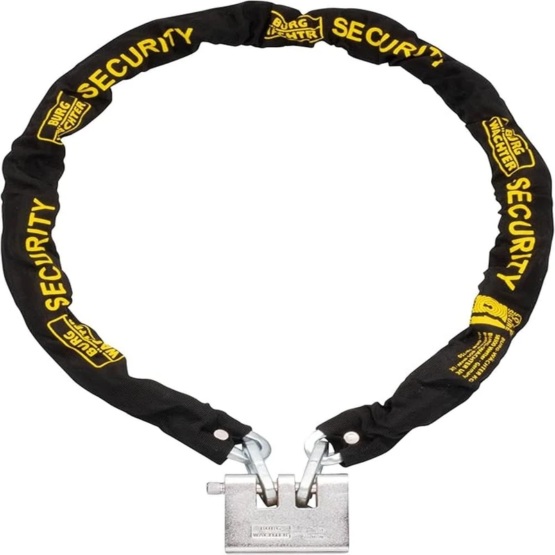 Sterling 100ASP 10 mm x 1.0 m Case Hardened Chain and 92 mm Double Slotted Armoured el Padlock Set