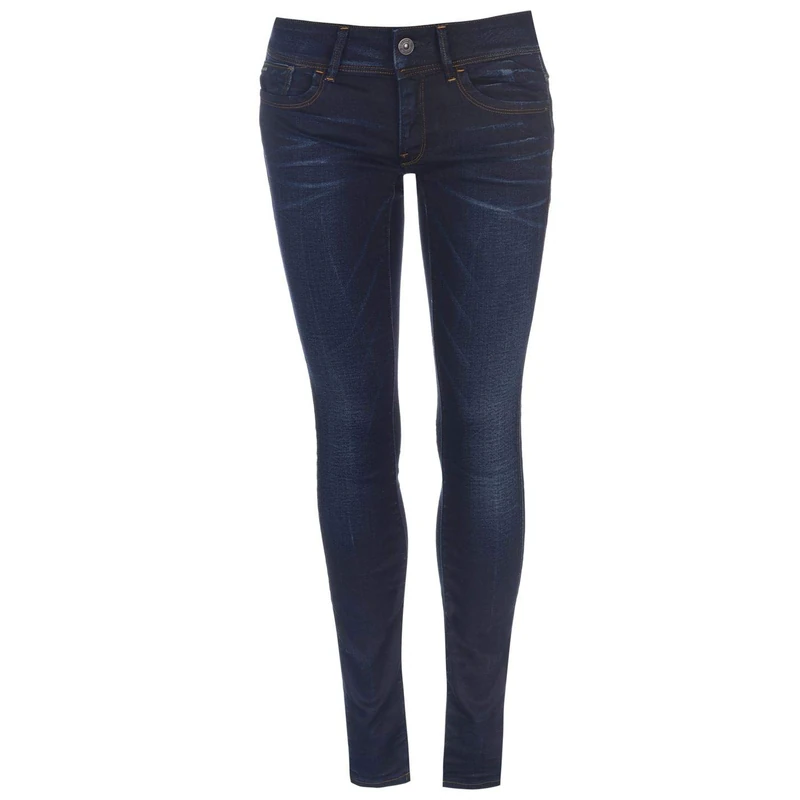 G-STAR Women's Lynn Mid Waist Skinny Jeans Jeans, Blue (Medium Aged 60885-6131-071), 32W / 30L