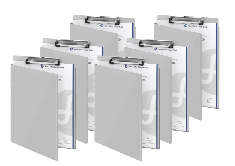 Westcott E-17005 00 I Terminal Board from Aluminium with Protection Flap and Eyelet Hanger, DIN A4, 6 pcs - Image 1