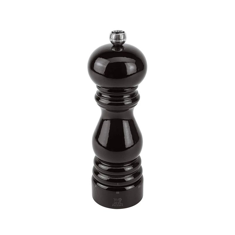 Peugeot Paris u'Select Pepper Mill, Wood, Black Lacquer, 18 cm - Image 1