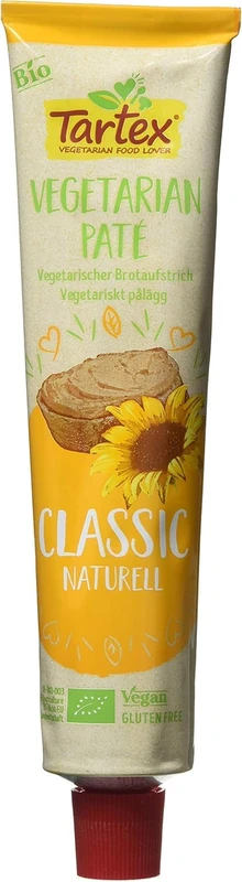 Tartex Organic Classic Vegetarian Pate, 200g (Pack of 12) - Image 1