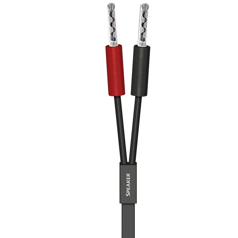 AudioQuest LS-Kabel Q2 Black 3m mit Sure Grip 100 Silver BFA