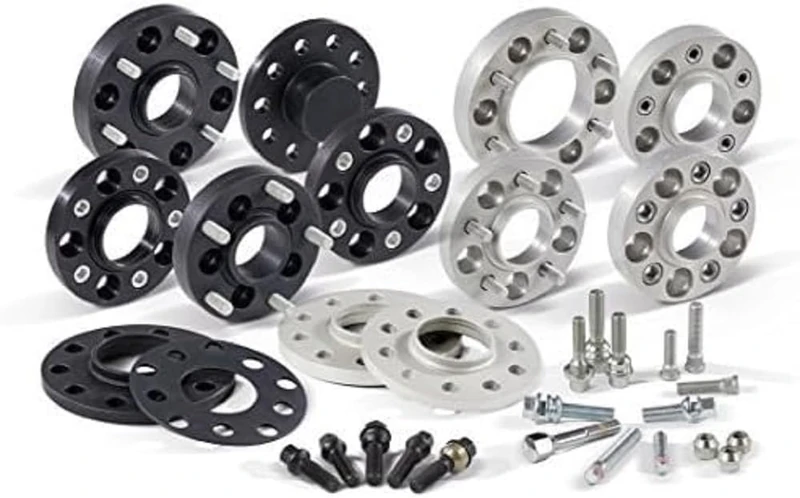 H&R DRA-System Wheel spacer set 60mm per axle - Bolt pattern 4x108 - Hub 57,1mm - Bolt size M14x1,5 - compatible with Audi - Black