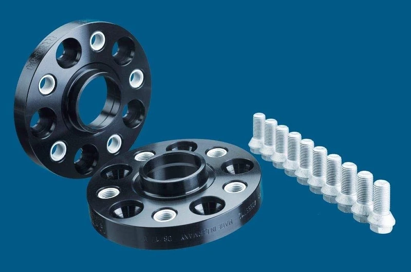 H&R DRA-System Wheel spacer set 60mm per axle - Bolt pattern 5x100 - Hub 57,1mm - Bolt size M14x1,5 - compatible with Audi/Seat/Skoda/Volkswagen - Black