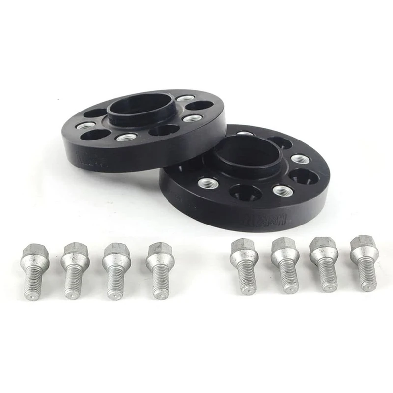 H&R DRA-System Wheel spacer set 40mm per axle - Bolt pattern 5x112 - Hub 66,5mm - Bolt size M14x1,5 - compatible with Audi/Mercedes - Black