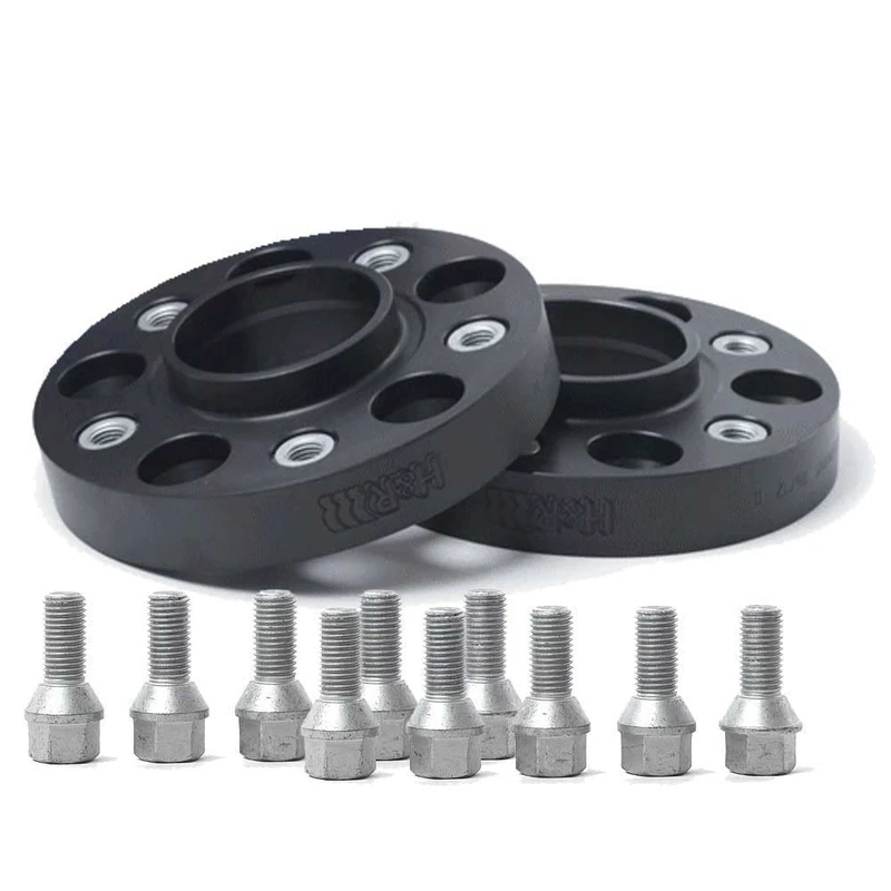 H&R DRA-System Wheel spacer set 100mm per axle - Bolt pattern 5x112 - Hub 66,5mm - Bolt size M14x1,5 - compatible with Audi/Mercedes - Black
