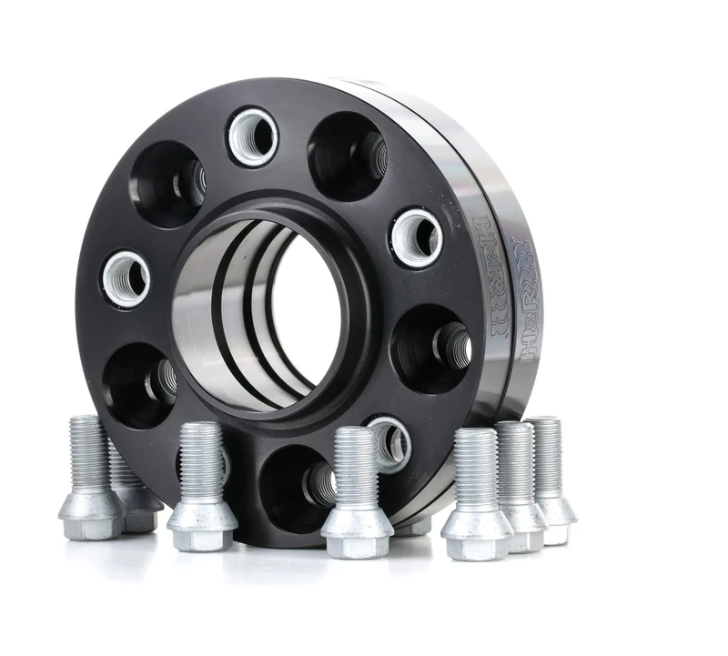 H&R DRA-System Wheel spacer set 40mm per axle - Bolt pattern 5x112 - Hub 66,5mm - Bolt size M14x1,5 - compatible with Audi - Black