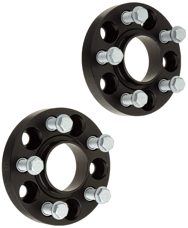 H&R DRA-System Wheel spacer set 44mm per axle - Bolt pattern 5x112 - Hub 66,5mm - Bolt size M14x1,5 - compatible with Audi/Porsche/Volkswagen - Black